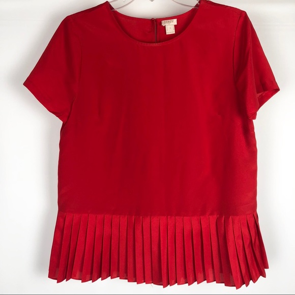 J. Crew Factory Tops - J.Crew Factory Pleated Hem Top